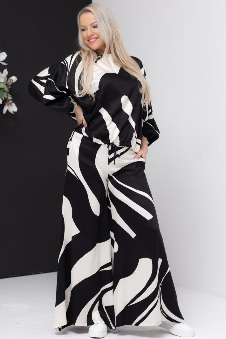 Suvine must-valge komplekt Matte