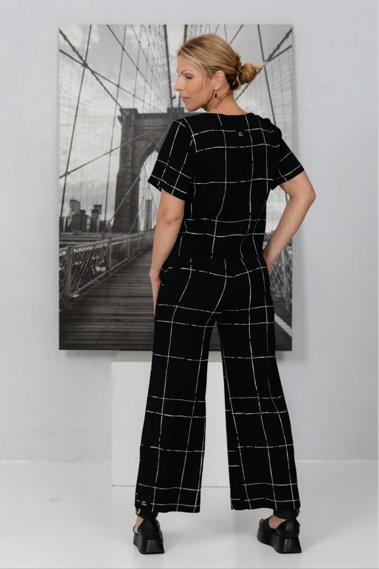 Viskoosist püksid Waido Toshi + lukuga viskoos top Duna Zip