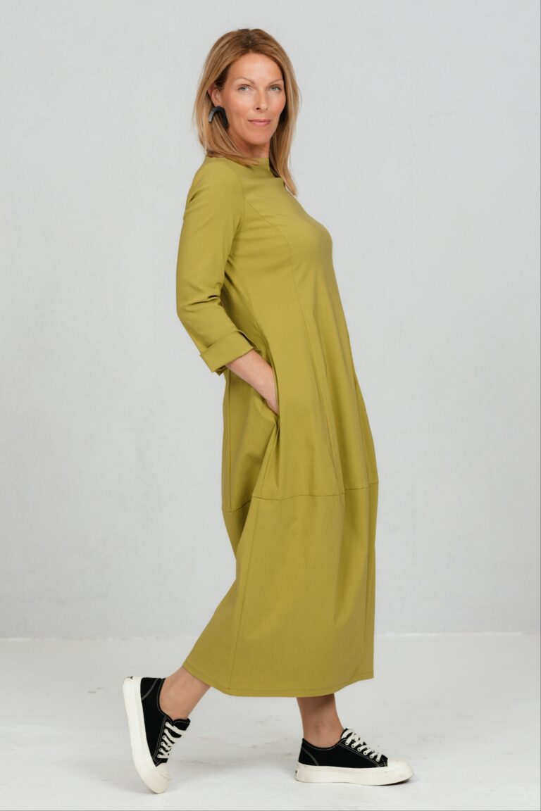 Laimiroheline midi pikkuses ballonkleit Akarui