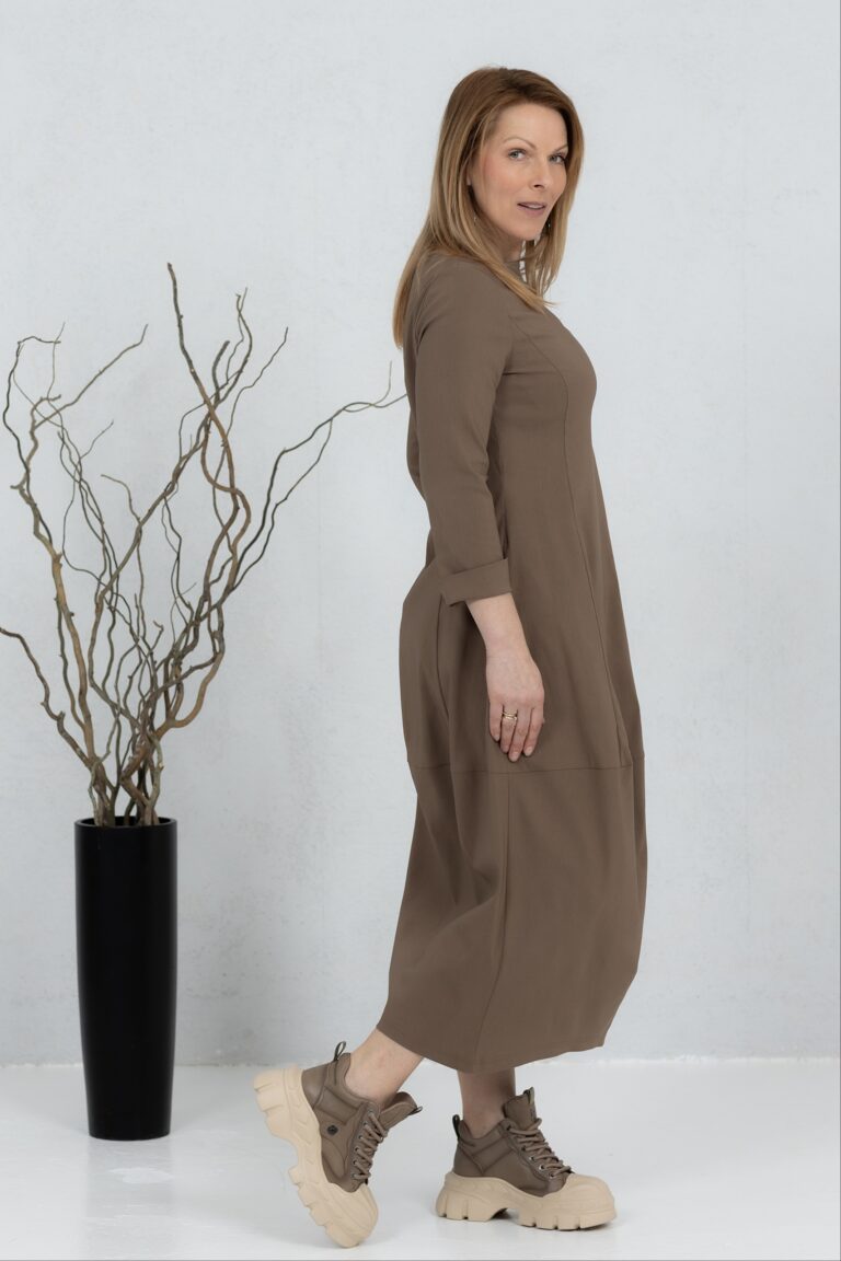 Midi pikkuses balloonkleit Akarui, pruun