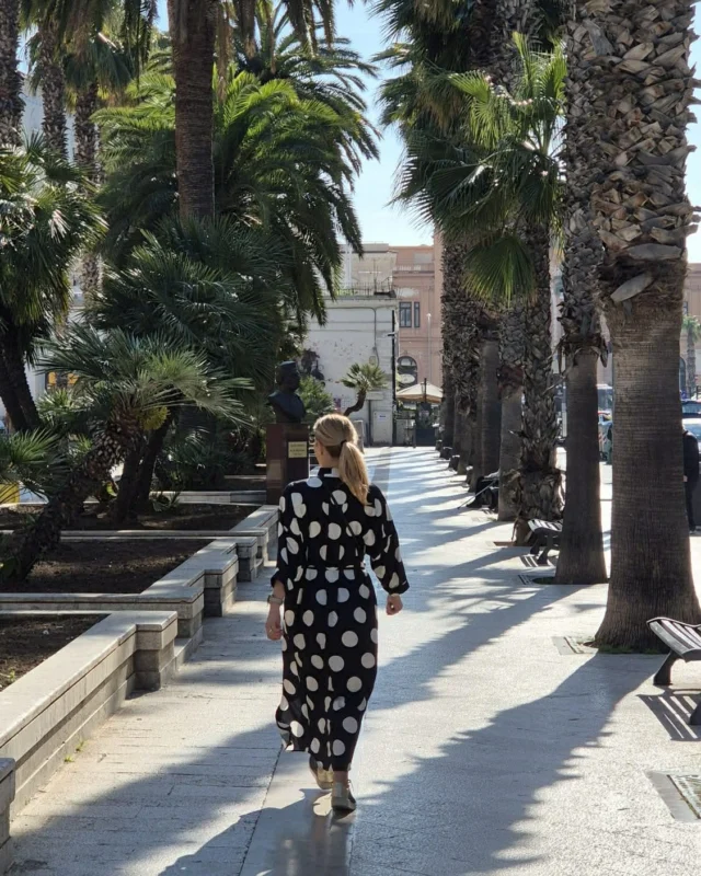 ☀️ Summer isn't over just yet.  Some dresses are made for vacations. Others make every day feel like one.  Lightweight fabrics, effortless comfort and timeless style—exactly what you want when you're wandering through sun-soaked streets, discovering hidden places or simply slowing down and enjoying the moment. 🌴  This photo was taken in beautiful Puglia, Italy, but honestly... this feeling can travel home with you.  And the best part? Many of our summer styles are now on sale.  Because there's still plenty of summer left to wear your favorite dress. 🖤 justmust.eu 
 #scandistyle #wearblackeveryday #naturallyyou #effortlesselegance #boldandedgy #summerwardrobe #estoniandesign #happywithjustmust #justmustbyewi #fashionintallinn